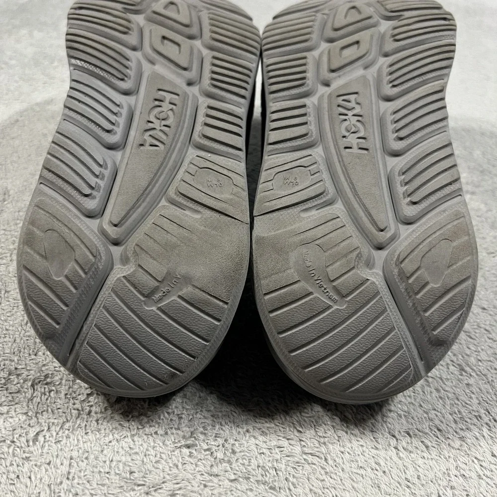 Hoka One One ORA Recovery Slides 3 Gray Sandals Mens 8 Womens 10